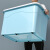 庄太太 170L蓝色 透明收纳箱玩具杂物收纳盒衣服整理盒塑料带轮ZTT-9104
