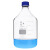 垒固 Duran肖特瓶螺口蓝盖瓶透明包邮透明丝口蓝盖试剂瓶 500ml/GL45盖