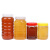 1斤2斤装蜂蜜的瓶子塑料蜂蜜瓶食品包装桶透明食品储物密封罐带盖 透明 500g圆透60+内盖