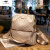 酷奇袋鼠 KQ小众设计双肩包女2024新款时尚书包休闲旅游背包真皮包包 珠光白 专柜