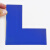 冰禹 四角定位贴12个 12.5*5CM 桌面地面6S管理标识标签贴纸地贴 蓝色L型 BYP-201