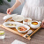欧洲品质产妇月子餐具套装碗盘 陶瓷带盖卫生月子餐 一人份炖汤盅 白d套装-五件套 (木托盘)