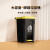 脚踏式垃圾桶大容量厨房客厅卫生间大号带盖办公室商用废纸篓 80L黄盖灰桶(特厚)送垃圾袋2卷