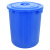 中典 YJ-E084 大水桶 圆形塑料桶储物收纳桶酒店厨房大号环卫物业垃圾桶 蓝色120升