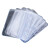 稳斯坦  (20个)PVC透明工作证卡套 防水胸卡牌套工牌证件套 横款82*102mm(含挂绳) W7663