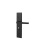 蒙克托 房门门锁 型号：C款黑色  面板孔距17.5*全长23.5cm通用型