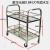 承琉不锈钢二层小推车1.0料围栏工作车手拉车工具车物料车厨房餐车 大号二层酒水车