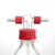 GL45螺口洗气瓶气体洗瓶缓冲瓶密封耐腐250/500/1000ml安全瓶 100ml PPT盖 整套