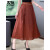 皮尔卡丹（pierrecardin）品牌新中式国风马面半身裙女2024夏季新款母亲中长款半裙高端 棕红色 L (90-115斤)