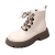 小回力家品牌马丁靴女2023新款冬季英伦风白色雪地靴低帮厚底炸街短靴 黑色单里 39