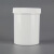海斯迪克 密封罐 加厚塑料瓶广口油墨罐 大口直立桶 存储罐密封桶 白色250ML HKWY-21