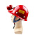 定制矿灯防爆防水矿用充电强光超亮专用头戴式安全矿帽带钩头盔用 红色白光+玻璃钢帽子