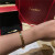 卡地亚（Cartier ）经典Love手镯18K玫瑰金黄金男女情侣宽窄版无钻手环 窄版六钻