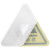 橙安盾 警示贴 一般固体废物 PVC三角形 安全标示牌墙贴 8*8cm 