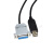 USB转DB15公/母 适用称重仪表连PC RS232串口通讯数据线 USB转15针母头 5m