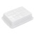 金诗洛 白色塑料盒子方盘 物料盒元件盒分拣篮子 零件盒 周转箱筐 410*290*100mm JCW25