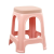 美外塑料凳子浴室凳加厚家用小方凳写字椅客厅胶凳餐桌椅子 带盖-小号北欧粉（高22.5CM） 3个装