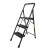 稳耐稳耐梯子家用铝合金梯人字梯折叠梯 S403-1CN铁制三步梯1.3米