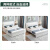 中伟（ZHONGWEI）实木床现代简约家用带软包高箱家用出租房经济型1.5米双人床