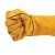 共泰 电焊手套 牛皮焊工手套耐磨加长加厚耐高温 32cm 黄色 1双