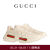 GUCCI古驰Rhyton系列Gucci标识男士老爹鞋厚底运动鞋 象牙色 7.5