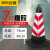 克鲁尼74cm高反光路锥橡胶方锥雪糕筒警示柱交通设施 橡胶7斤红白无字