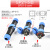免焊接防水航空插头公母对接连接器LD16/20/28螺丝压接线234567芯 SP21-5芯25A 对接可移动