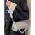 京噶高感女士小包包2024百搭小众设计斜挎包链条银色质感单肩包 银色