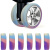 旅游行李箱轮子硅胶套万向轮胶圈拉杆箱脚轮保护套消音降噪防磨损 彩色 8个