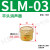 定制气动电磁阀消声器BSL-M5/01/02/03/04分塑料铜长可调消音器平 半铜平头SLM-03