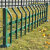 花坛草坪护栏栅栏锌钢园林绿化隔离栏菜园篱笆围栏铁艺栏杆 组装草绿色-高0.5m*长3.05m【一米价格】