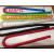 检具弹簧绳线绳软标准件PC伸缩钢丝绳钢丝软绳彩色现货通止规挂绳 红色120mm