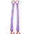 港力(GANGLI) 单腿吊带组合索具  1T*2M 紫色 5天