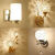 微伙壁灯卧室墙壁床头灯简约现代创意欧式美式led客厅过道楼梯灯具 8006c-带开关 三色光