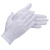 雪尔手套氨纶白色涤纶手套腈纶工作作业礼仪尼龙劳防劳保防护手套 咖啡色（5双）
