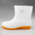 双星八特   食品雨鞋防滑底耐酸碱卫生靴雨靴白色防半筒水胶鞋白色 43码 