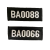 2011式保安胸牌胸号保安魔术粘贴式布胸号 保安号码牌 TQ6666+8888
