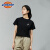 帝客（Dickies）24春夏新款短袖女式小印花短款休闲圆领短袖T恤内搭 沥青黑 XS