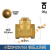 黄铜止回阀水管水泵用逆止阀自来水单向阀 特大DN15(软密封)(1/2)(4分)