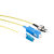 定制单模芯单光纤lc尾纤09mm电信级单头跳线scfc光纤线光纤室外线线 FC 黄色 1.5m