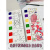 ZHIO自带颜料水粉水彩笔儿童便签贴涂鸦画画填色学生幼儿园绘画涂色本 自选4套