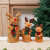 优猎圣诞老人爬绳玩具电动爬珠爬梯烟囱圣诞节装饰礼品玩偶儿童小礼物 旋转鹿一家三口(+电池)