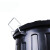 垃圾桶圆形大号带盖手提大容量55升工厂水筒米学校食堂商用 55L黑色桶