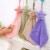 定制适用于挂式擦手巾可爱吸水毛巾浴室卫生间厨房洗碗抹布手帕布 粉色.