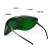 电焊眼镜焊工专用防弧光防飞溅防护大视野烧焊镜片透明防风护目镜 2副墨绿