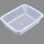 框子塑料 塑料篮子白色加厚厨房收纳筐配货蓝长方形水果蔬菜框洗