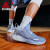 匹克（PEAK）轻灵1.0篮球鞋男鞋春季新款低帮透气后卫鞋耐磨实战球鞋 樱草紫 39