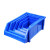 采易乐 斜口零件盒 加厚组合式螺丝工具收纳盒货架物料元件盒 蓝色 C3（460*300*170mm）15310