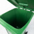 海斯迪克 户外垃圾桶 加厚环卫分类垃圾桶 塑料带盖垃圾箱 蓝色120L带轮 HKT-393