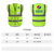 反光背心施工地安全防护马甲交通路政多口袋环卫背心工人衣服 039大红色(网布) XL